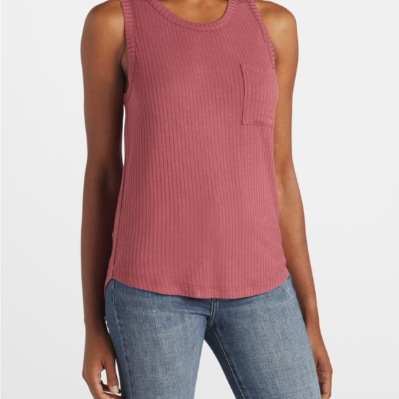 Pink Clover Tops - Pink Clover - Kincaid Pocket Knit Tank